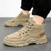 Mens High Top Boots Fashion Comfortable Platform Boot Outdoor Mountaineering Boots for Men Work Safety Sneaker Botas Para Hombre