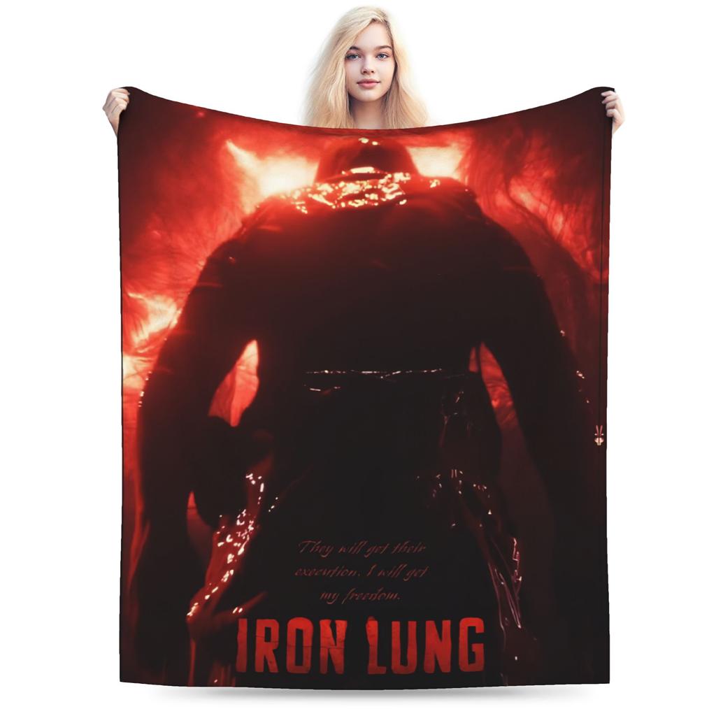 Super Soft Iron Lung Markiplier Movie 2026 Throw Blanket Premium Fleece Flannel Bed Blanket Warm Plush Blankets All Season Use