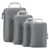 Travel Compression Packing Cubes 4 Set Waterproof Clothes Organizer Bags Luggage Storage Containers for Suitcase