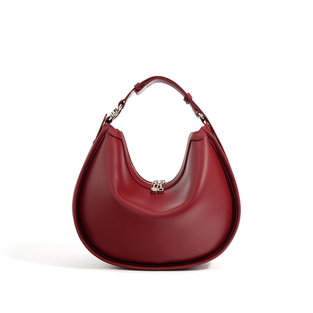 Underarm Bag, New Women's Bag, Leather Handbag, Women's Niche Design Bag, High-end Crescent Bag, Shoulder Bag