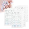 12pcs Butterflies Pattern Nail Art Sticker Fashionable Nail DIY Decal Manicure ToolSilver