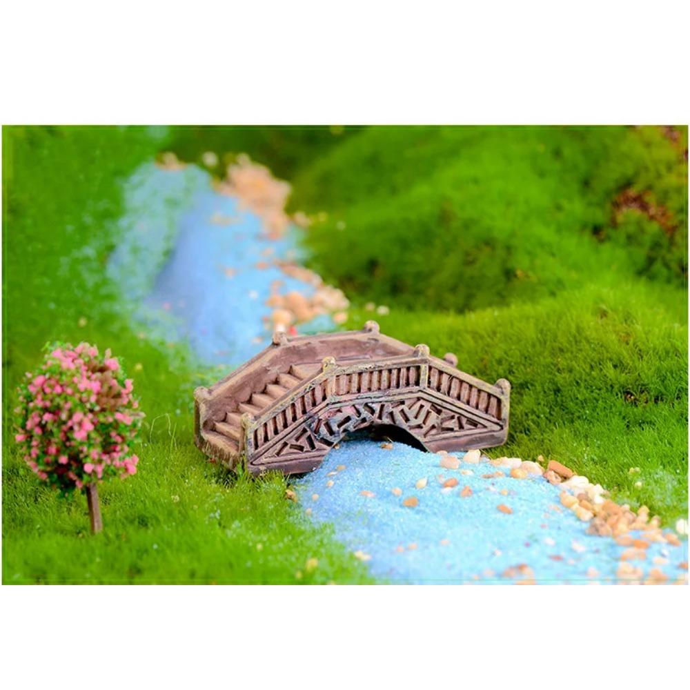 Antique Bridge Model Resin Fairy Garden Miniature/Terrarium Ornaments Figurines Dollhouse DIY Accessories Vintage Decoration