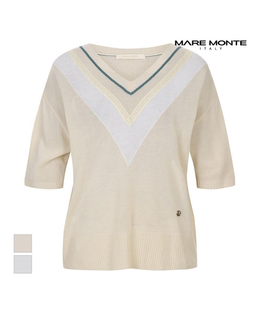 MAREMONTE V-Color Block Knit_M245Mkt31P0