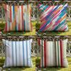Classic Striped Cushion Cover Home & Car Dual-Scene Pillow Cover: Reversible for Premium Comfort