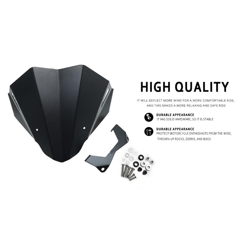 Motorcycle Windshield Wind Screen Shield Motorcycle Accessories Aluminum Black For Honda CB750 HORNET Cb 750 Hornet