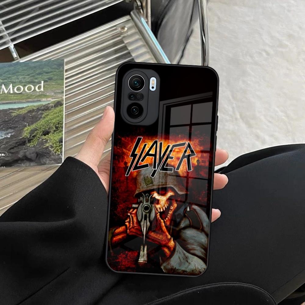 Slayer Heavy Metal Rock Band Phone Case for Xiaomi Redmi Note 14 13 12 11 Ultra Pro Lite 5G Toughened Glass Cover