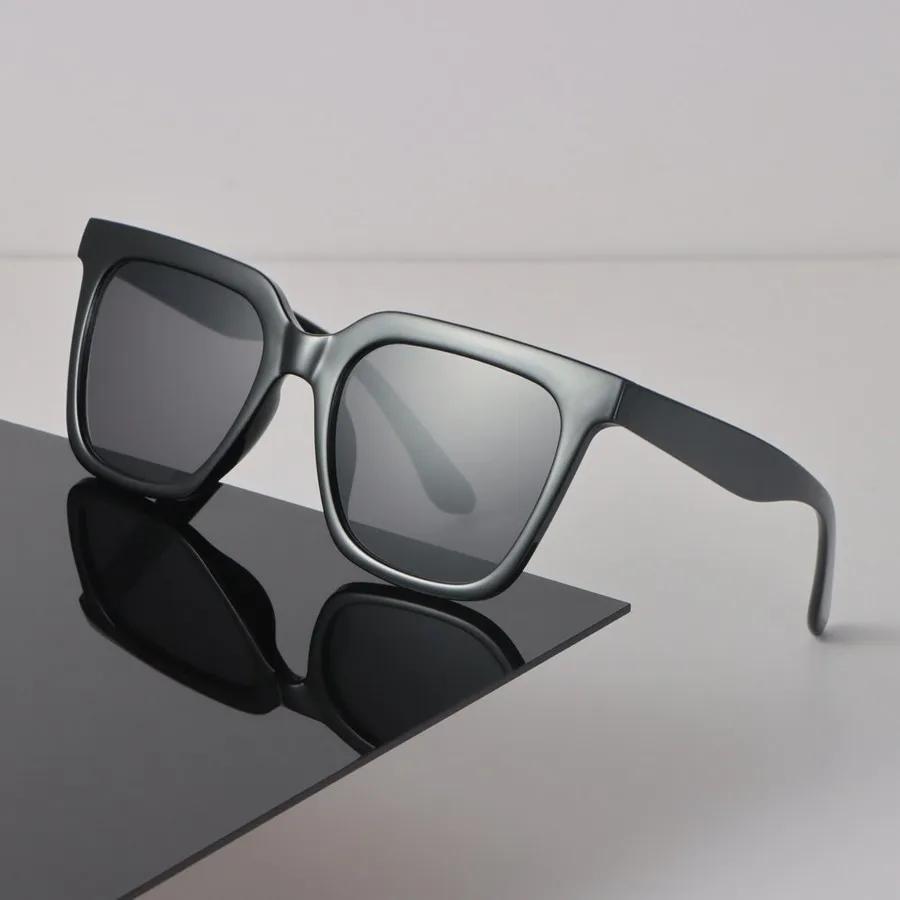 Designer Square Sunglasses Women Men Vintage Black Sun Glasses Fashion Personality Eyewear Mirror Big Frame Brand
