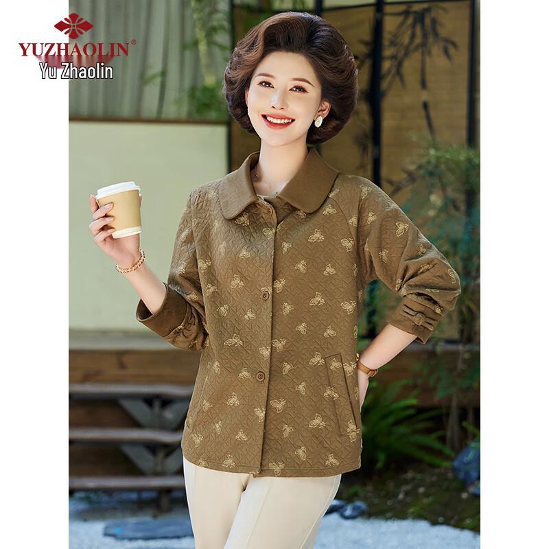 Yuzhaolin Women's Floral & Polka Dot Padded Winter Jacket Y244M1012