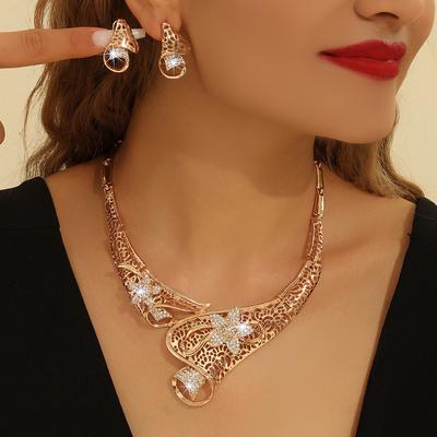 Zestaw biżuterii modowej Naszyjnik Kolczyki Dla Kobiet Panie