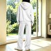 Women's Casual Hooded Sweatshirt and Pants Set with Pockets, Comfortable Outfit for Fall and Winter