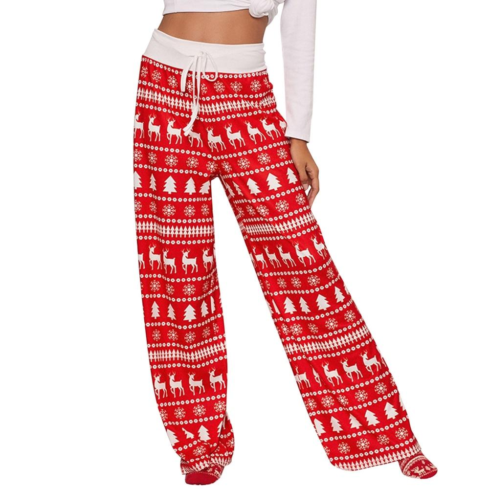 Buy Women Loose Pajamas Pants Christmas 