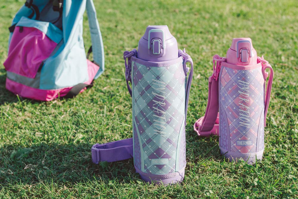 Thermos Vacuum Insulated Sports Purple Bottle, Check, 1.5L, FHT-1500F PL-CH