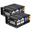 TAIDA Compatible Canon Ink Set Compatible with Canon MAXIFY and MB2730 Printers IC Chip for Remaining Ink Level PGI-1300XL Cartridges, 1300XL,