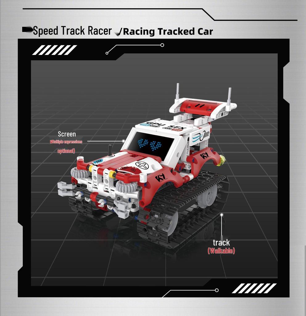 Electric Remote-Control Programming Robot Toy - Compatible with LEGO for Kids' Birthday Gift