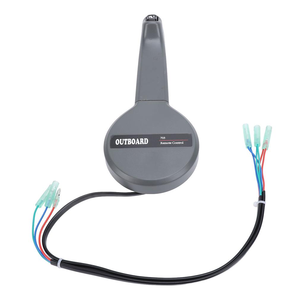 Outboard Engine Control Box Handle 703‑48207‑22 Remote Control Box Throttle Shift Lever with Trim Switch for Outboard