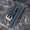 Handgefertigte Rindsleder-Uhrenarmbänder 20mm 22mm 24mm 26mm Vintage Crazy Horse Leder-Uhrenarmband für Panerai für Omega Schnitzerei Armband