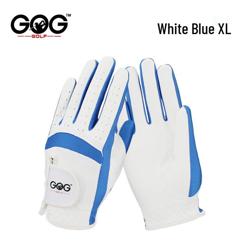GOG Children's High-Quality Golf Gloves, Fiber Cloth, Unisex, Blue & Pink.