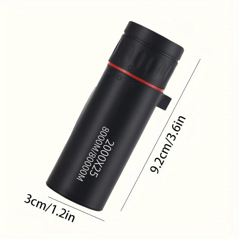 2000x25 HD Mini Monocular Telescope Portable Handheld with Lanyard for Phone Use Travel Wildlife Observation