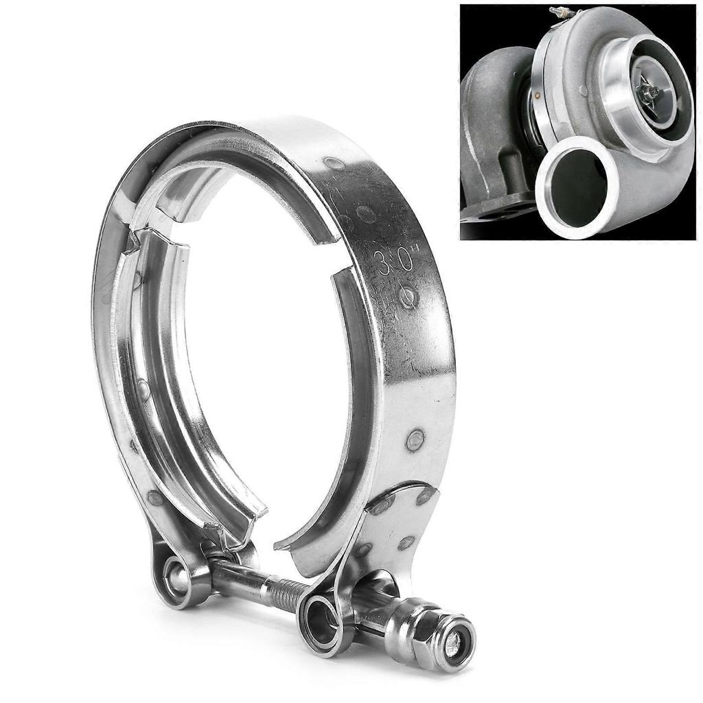 3in VBand Clamp Turbocharger Exhaust Downpipe Stainless Steel Universal Car Accessories