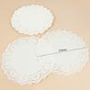 100pcs White Round Lace Paper Doilies Coaster Placemat Cake Mat DIY Gift Packaging Craft Wedding Birthday Party Table Decoration
