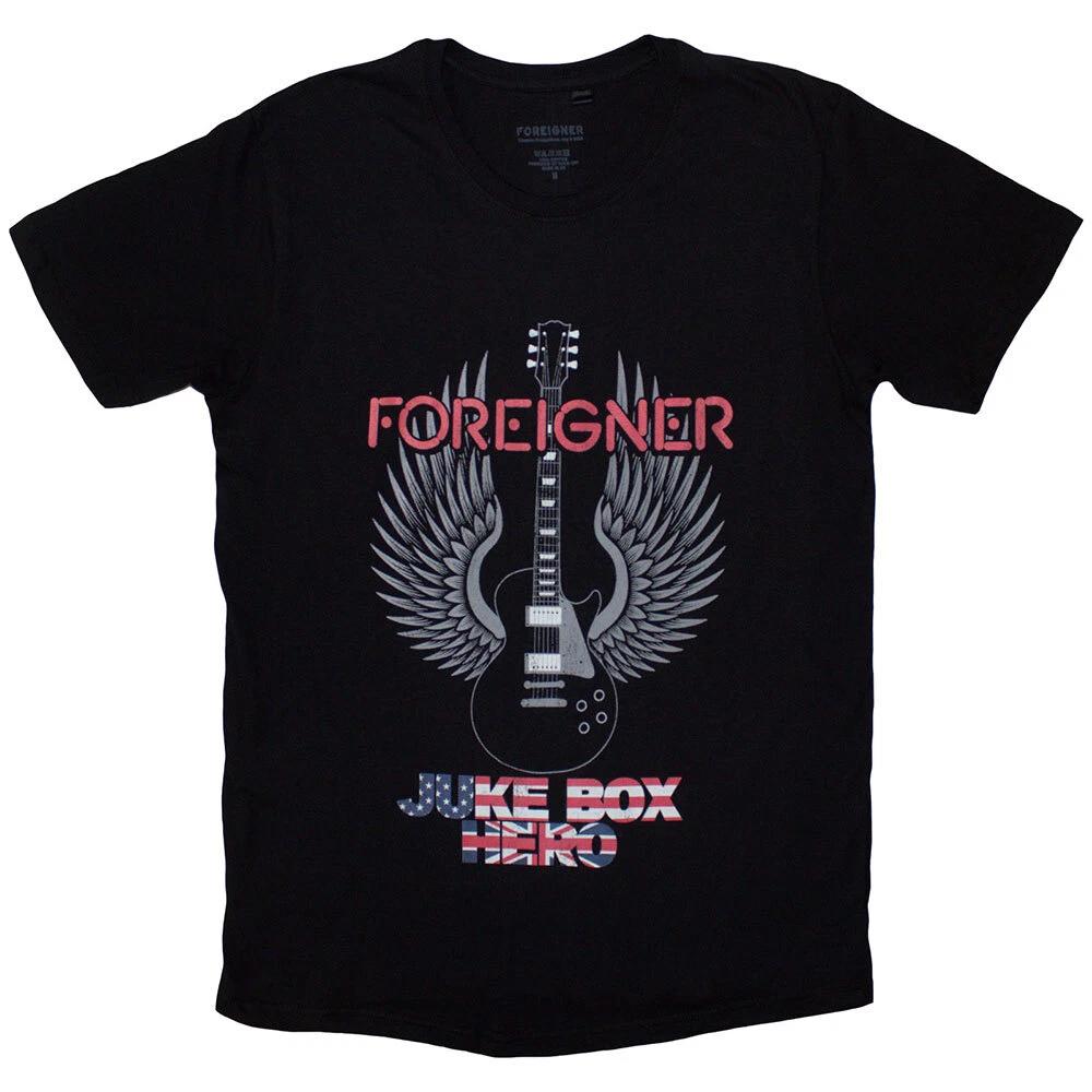 Foreigner Unisex T-Shirt: Juke Box Hero (Large) S