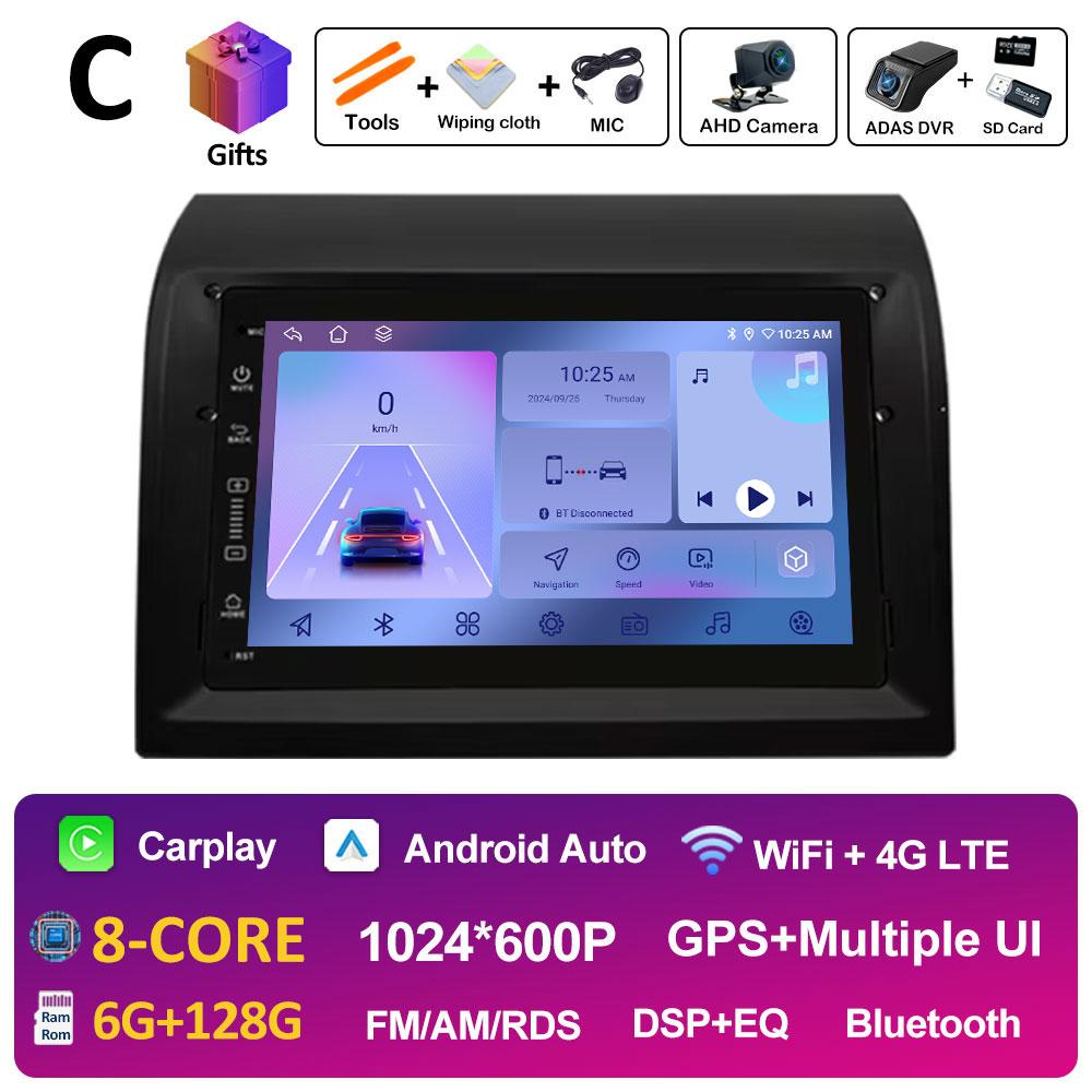 7 Inch Android Car Radio Video Multimedia Player For Fiat Ducato 2006 2007 2008 2009 - 2016 Wireless Carplay Bluetooth Head Unit