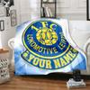 1PC 1 Fc Lokomotive Leipzig Custom Name Patterned Flannel Blanket Suitable For All Seasons for Home Decor Warmth and Comfort Gifts Holiday Present