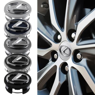 4 Stück 60 mm Radnabenkappen mit Emblem für LS, IS350, ES300h, ES300, IS250, IS220d und NX350h