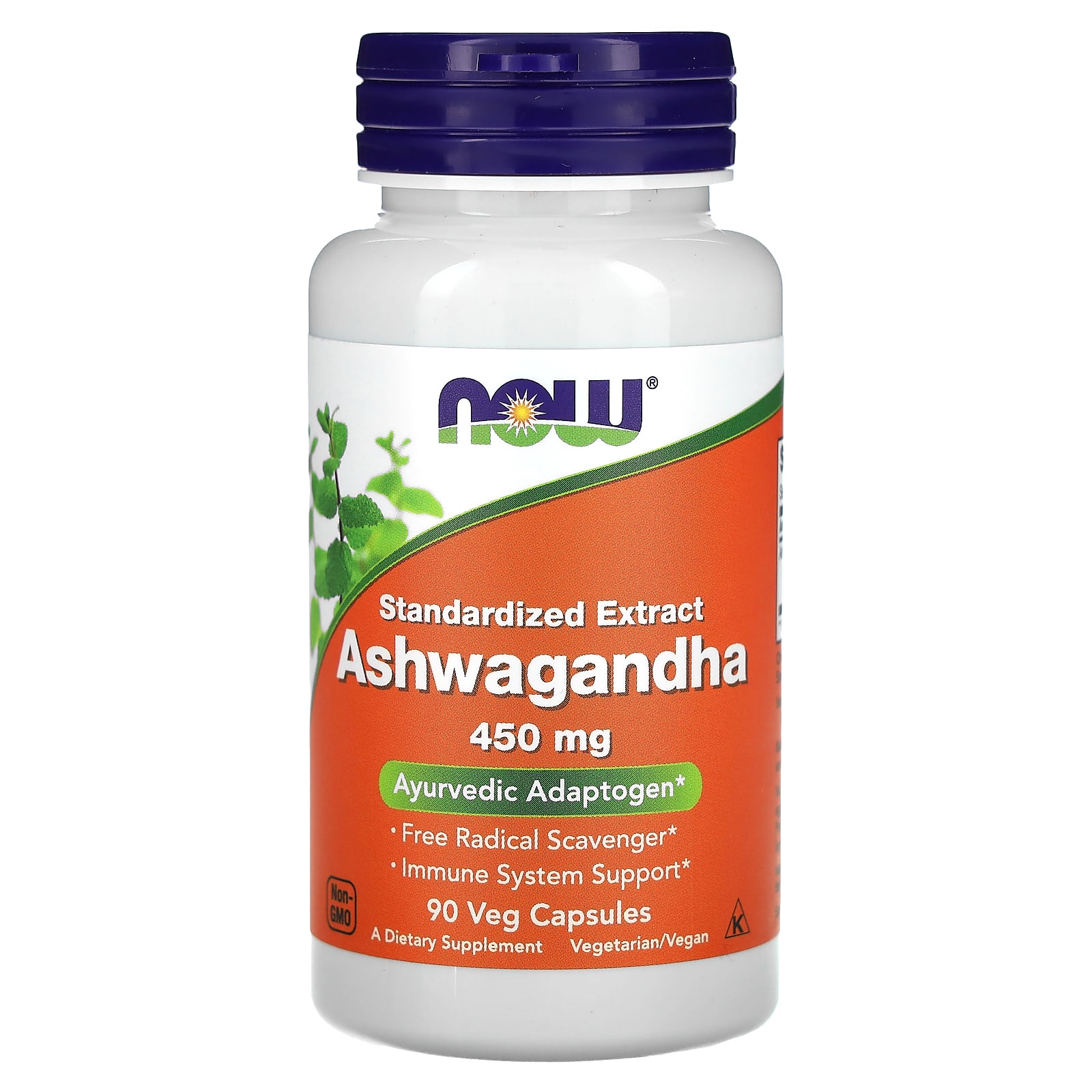 

Ashwagandha, Standardized Extract, 450Mg, 90 Veggie Capsules