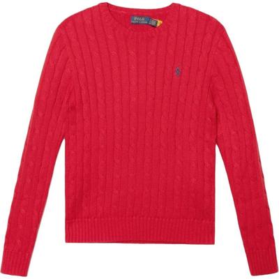Polo Embroidered Pony Cotton Cable Knit Sweater Women Sweater 211570012-140