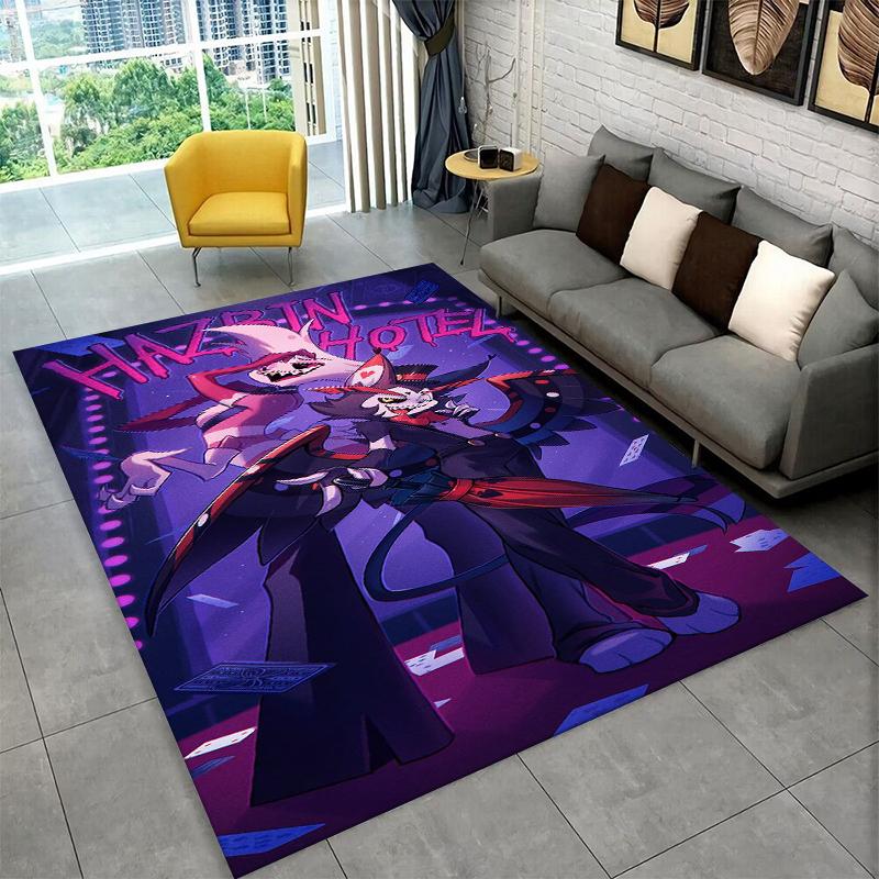 

3D Cartoon H-Hazbin Hotel Charlie Carpet Rug for Playroom Bedroom Living Room Sofa Home Decor,kid Area Rug Non-slip Floor Mat 40x60cm