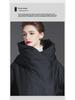 Women's 2024 Knee-Length Hooded Down Jacket - Korean Style, Thick, 90% White Duck Down