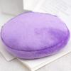 Solid Color ID Card Bag Round Shape Keychain Wallet Soft Coin Purse  Travel