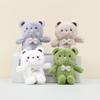 Adorable Cartoon Teddy Bear Keychain Plush Toy With Cute Bowtie For Kids And Adults