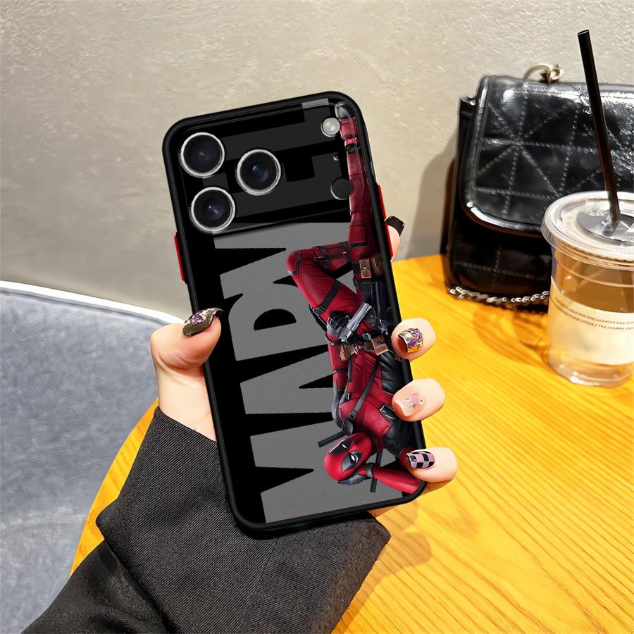 Marvel Deadpool Case for iPhone 17 Pro Max 14 16 Plus XS XR 11 7 8 SE 13 Mini 15 12 Air 17e Back Phone Cover