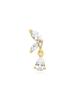 Gold Marquise Drop Barbell Unilateral Piercing E070-13G.