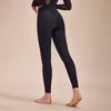 Womens High-Waisted Seamless Yoga Leggings With Built-in Brief 79% Nylon Stretch Fitness Pants Gym Running Cycling