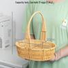 Faux Rattan Woven Storage Basket