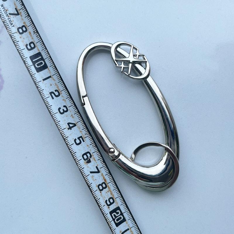 Zinc Alloy Bag Charm Trinkets Keychain Cross Carabiner Keychain Camping Hiking Outdoor Climber Waist Pendant Accessories Gift