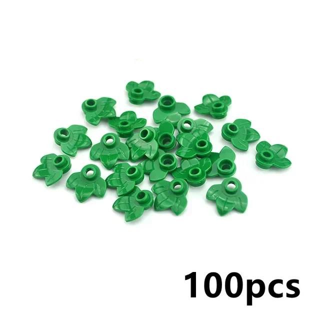MOC Plants Accessories Bricks 3471 2435 6064 3778 City House Trees Pine Prickly Bush Green Grass Military Building Toys