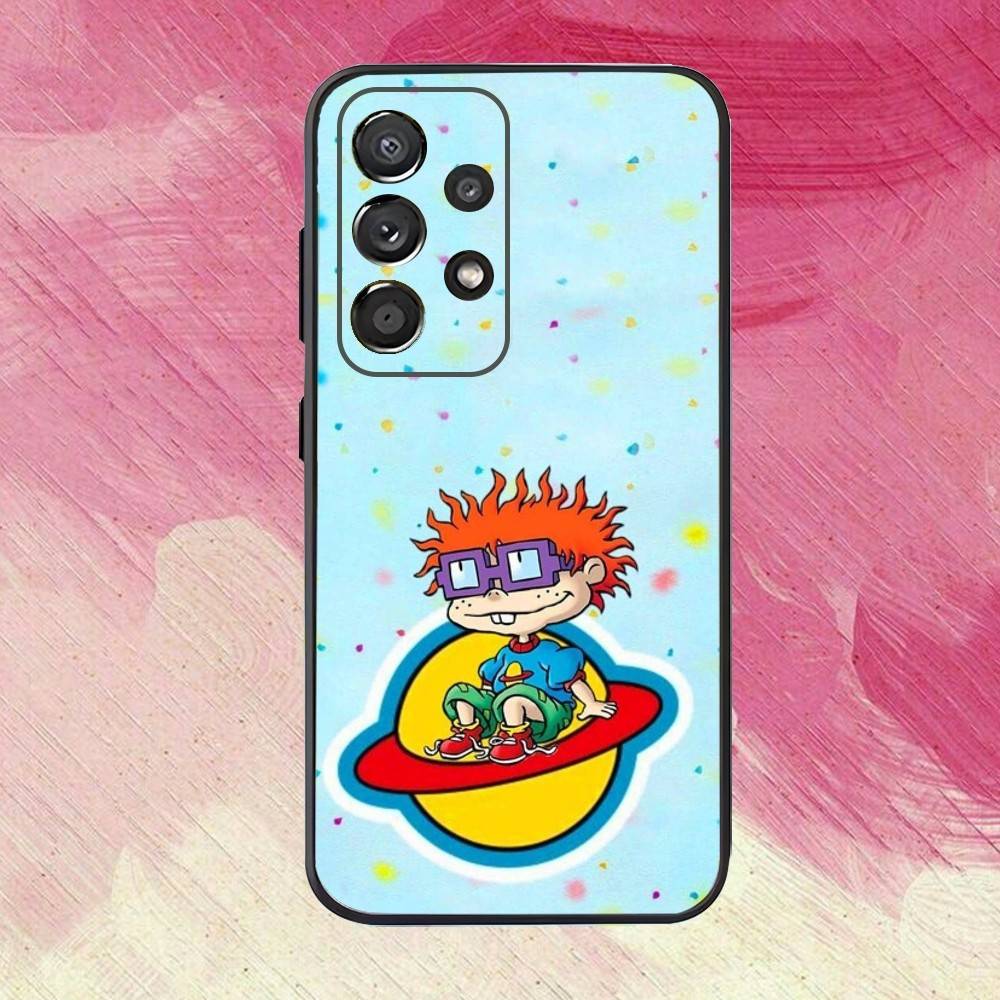 R-Rugrat Chuckie12 A-Angelica Phone Case For Samsung S25,S24,S21,S22,S23,S30,Ultra,S20,Plus,Fe,Lite,Note,10,9,5G Black Cover