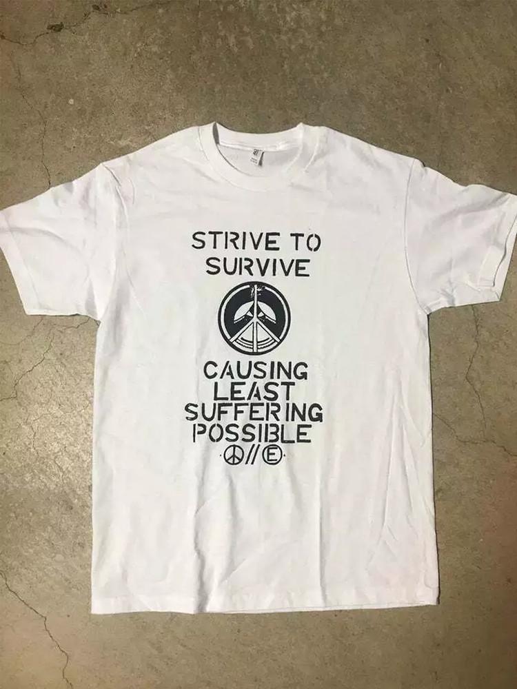 Flux Of Pink Indians Strike To Survive T Shirt Full Size S-5XL Unisex T-Shirt S