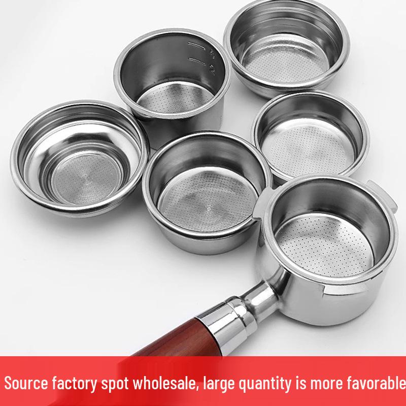 Stainless Steel Coffee Powder Bowl Filter: Single/Double 51, 58 & 53 Blind Bowl Options