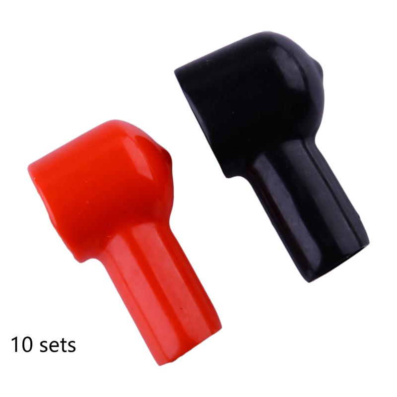 20pcs Battery Terminal Cover Flexible Boot Ulating Protective Lug Cap Fit for Truck SUV Boat Motorcycle ATV Snowmobile Car