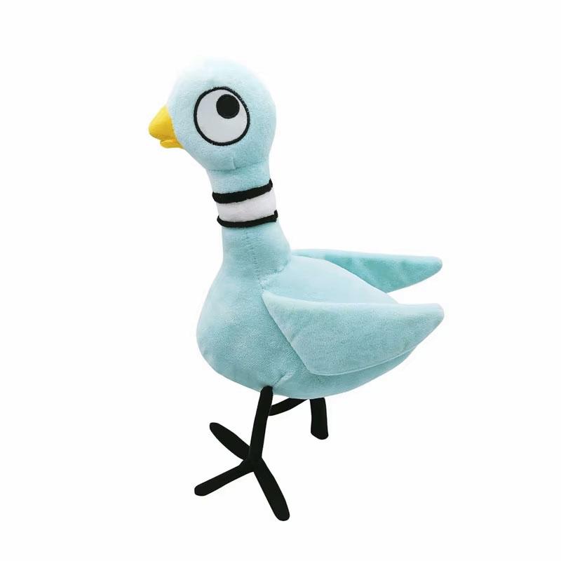 

New Big Eyed Chicken Blue Pigeon Kawaii Plush Toys Anime Cartoon&Cute Plush Doll Throw Pillow Birthday Gift for Kids Friends Boy 25cm
