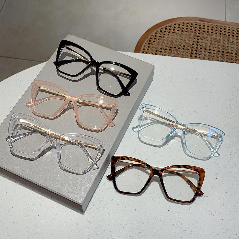 Vintage Metal Anti Blue Light Optical Cat Eye Glasses Women Luxury Brand Designer Myopia Prescription Sexy Ladies Eyewear Frame