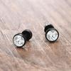 Round CZ Stud Earrings, Screw back Cz Studs, Sleeper Cz Studs, Unisex Jewelry