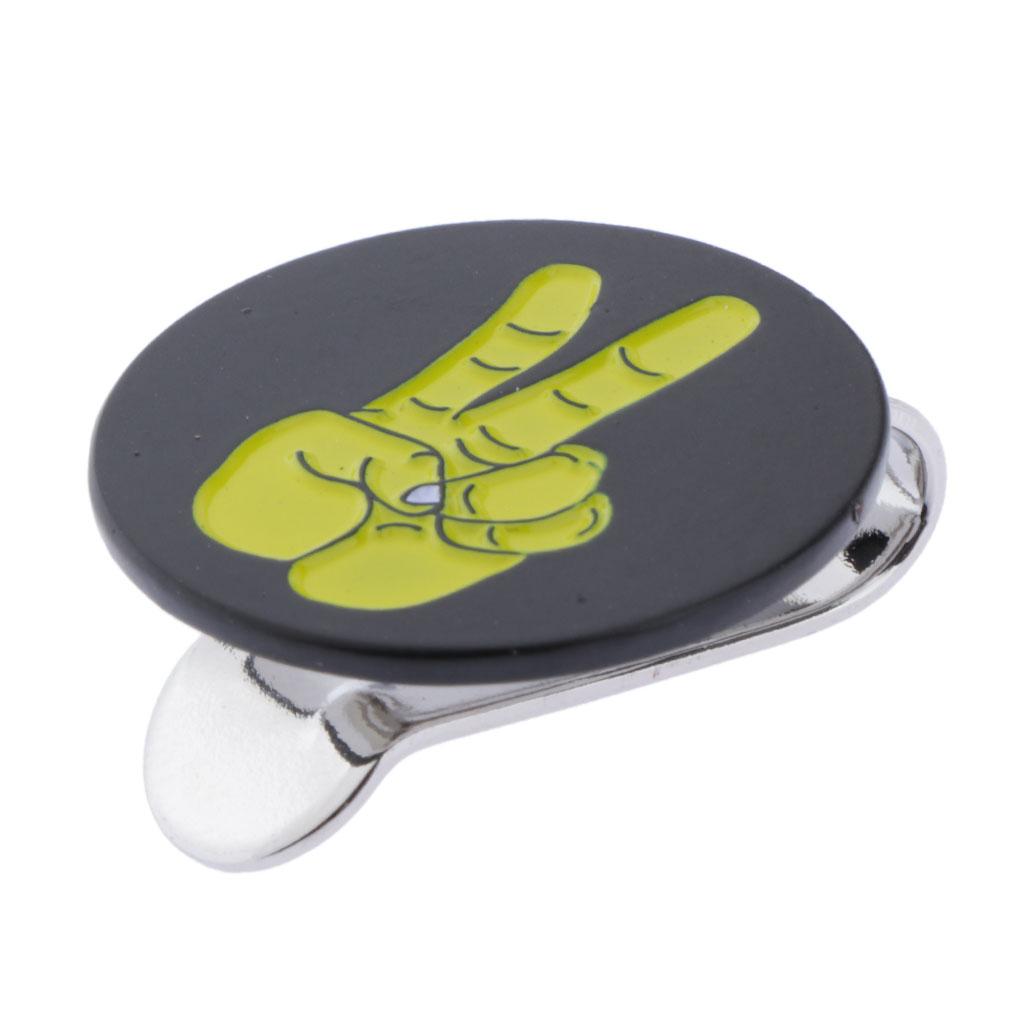 Golf Clip with Removable Ball Marker, Attaches Easily to Hats