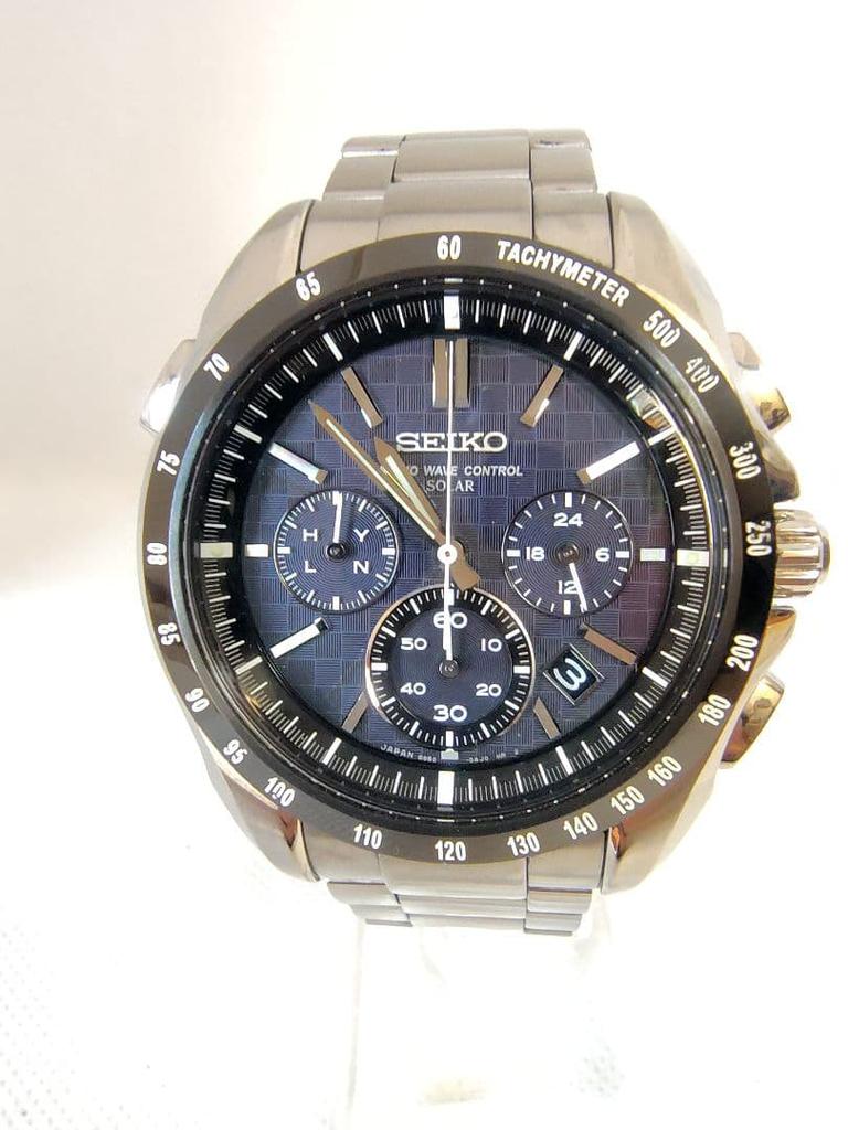 [USED] Seiko Brightz Chronograph, Black, Radio-Controlled Solar
