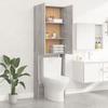 VidaXL Meuble pour machine à laver Sonoma gris 64x25,5x190 cm 813192